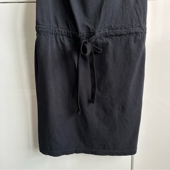 Standard James Perse Knit Dress Black Cowl Neck Size 2 Medium Racerback - Picture 4 of 7